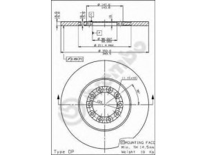 BREMBO 08.3327.10 stabdžių diskas
4719675