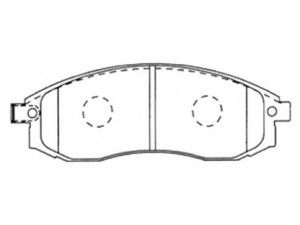 ASVA AKD-3810 stabdžių trinkelių rinkinys, diskinis stabdys 
 Techninės priežiūros dalys -> Papildomas remontas
MN102617, MR527550