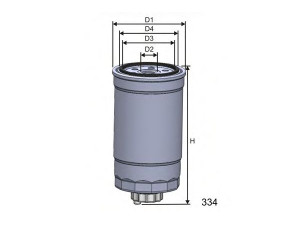 MISFAT M351A kuro filtras 
 Techninės priežiūros dalys -> Papildomas remontas
4531045, 128609, 129888, 9950443