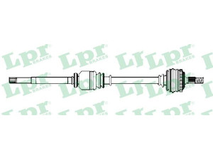 LPR DS21087 kardaninis velenas 
 Ratų pavara -> Kardaninis velenas
1059520, R97FX3219DA