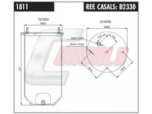 CASALS B2330 dėklas, pneumatinė pakaba