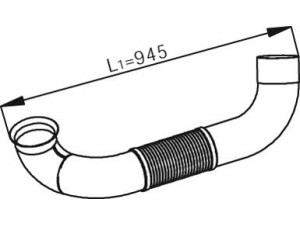 DINEX 54193 išleidimo kolektorius 
 Išmetimo sistema -> Išmetimo vamzdžiai
949.490.3019