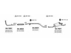 ASSO ART0196 išmetimo sistema 
 Išmetimo sistema -> Išmetimo sistema, visa