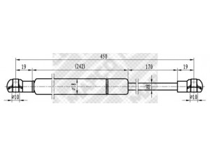 MAPCO 91856 dujinė spyruoklė, gaubtas 
 Kėbulas -> Dujinės spyruoklės
2088800029