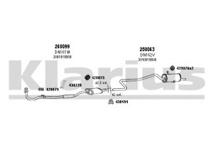 KLARIUS 270140E išmetimo sistema 
 Išmetimo sistema -> Išmetimo sistema, visa