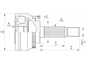 OPEN PARTS CVJ5600.10 jungčių komplektas, kardaninis velenas 
 Ratų pavara -> Sujungimai/komplektas
MR912135, MR912136