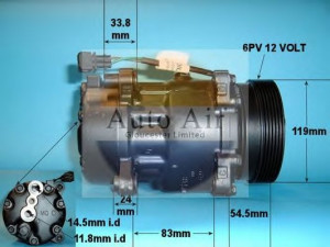 AUTO AIR GLOUCESTER 14-1100R kompresorius, oro kondicionierius 
 Oro kondicionavimas -> Kompresorius/dalys
1067111, 1H0820803D, 7340657, 95NW19D629CB