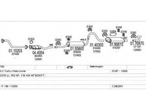 MTS C390254009232 išmetimo sistema 
 Išmetimo sistema -> Išmetimo sistema, visa