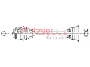 METZGER 7210025 kardaninis velenas 
 Ratų pavara -> Kardaninis velenas
7711 135 246