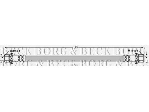 BORG & BECK BBH7724 stabdžių žarnelė 
 Stabdžių sistema -> Stabdžių žarnelės
90947-02F85