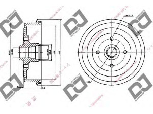 DJ PARTS BR1099 stabdžių būgnas 
 Stabdžių sistema -> Būgninis stabdys -> Stabdžių būgnas
96193771, 96193876