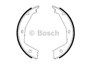 BOSCH 0 986 487 606 stabdžių trinkelių komplektas, stovėjimo stabdis 
 Stabdžių sistema -> Rankinis stabdys
4241 G7, 77362450, 9566926980, 77362450