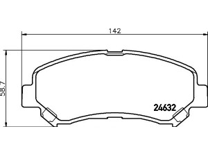 HELLA PAGID 8DB 355 013-781 stabdžių trinkelių rinkinys, diskinis stabdys 
 Techninės priežiūros dalys -> Papildomas remontas
D1060JD00A, D1060JD00J