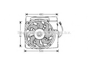 AVA QUALITY COOLING BW7511 ventiliatorius, radiatoriaus 
 Aušinimo sistema -> Radiatoriaus ventiliatorius
64508364093, 64541385160, 8364093