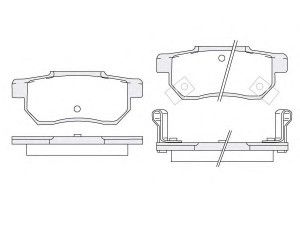 KOSHIMO 1850.0058062 stabdžių trinkelių rinkinys, diskinis stabdys 
 Techninės priežiūros dalys -> Papildomas remontas
06022SP8000, 43022SF1305, 43022SF1S00