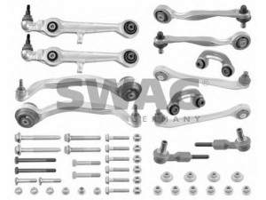 SWAG 32 92 4902 pakabos komplektas 
 Ašies montavimas/vairavimo mechanizmas/ratai -> Valdymo svirtis/pasukamosios svirties sujungimas -> Vairo trauklės (valdymo svirtis, išilginis balansyras, diago
4B3 498 998, 4B3 498 998 S1, 4B3 498 998