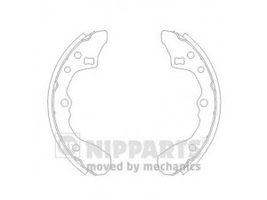 NIPPARTS J3503027 stabdžių trinkelių komplektas 
 Techninės priežiūros dalys -> Papildomas remontas
B092-26-310, B092-26-38Z, B092-49-380