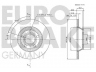 EUROBRAKE 5815204745 stabdžių diskas 
 Dviratė transporto priemonės -> Stabdžių sistema -> Stabdžių diskai / priedai
8D0615301A