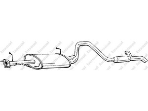 BOSAL 286-059 galinis duslintuvas 
 Išmetimo sistema -> Duslintuvas
14300-65D00, 14300-65D01