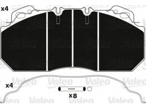 VALEO 882225 stabdžių trinkelių rinkinys, diskinis stabdys 
 Techninės priežiūros dalys -> Papildomas remontas
5001846034, 5001833114, 5001846034
