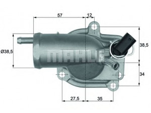 BEHR TH 9 87 termostatas, aušinimo skystis 
 Aušinimo sistema -> Termostatas/tarpiklis -> Thermostat
611 200 00 15, 611 203 00 75, 611 203 02 75