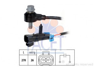 FACET 9.3238 detonacijos jutiklis 
 Elektros įranga -> Jutikliai
12 36 841, 48 12 902, 12614342