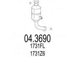 MTS 04.3690 katalizatoriaus keitiklis 
 Išmetimo sistema -> Katalizatoriaus keitiklis
1731FL, 1731W2, 1731Z6
