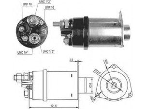 MAGNETI MARELLI 940113050513 solenoidinis jungiklis, starteris