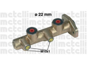 METELLI 05-0170 pagrindinis cilindras, stabdžiai 
 Stabdžių sistema -> Pagrindinis stabdžių cilindras
6151045, 86VB2A032CA