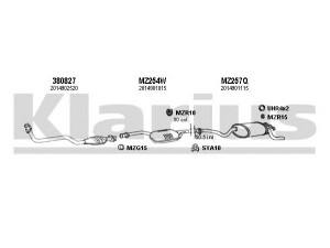 KLARIUS 600466U išmetimo sistema 
 Išmetimo sistema -> Išmetimo sistema, visa