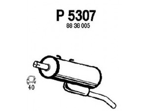 FENNO P5307 galinis duslintuvas 
 Išmetimo sistema -> Duslintuvas
725075, 725082, 731135, 732516