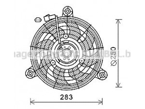 AVA QUALITY COOLING CT7503 ventiliatorius, radiatoriaus 
 Aušinimo sistema -> Oro aušinimas
96164864