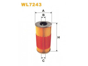 WIX FILTERS WL7243 alyvos filtras 
 Techninės priežiūros dalys -> Techninės priežiūros intervalai
0011849125, 0011849425, 1191800009