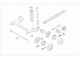 SACHS OPEL-ASTRA-RS020 vairavimo mechanizmas; rato pakaba 
 Ašies montavimas/vairavimo mechanizmas/ratai -> Prekių paieška pagal schemą