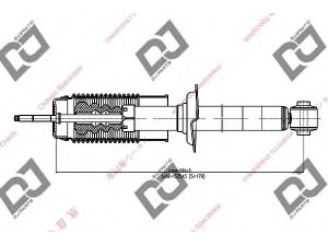 DJ PARTS DS1158HT amortizatorius 
 Pakaba -> Amortizatorius
MB242336, MB242337, MB242338, MB663567