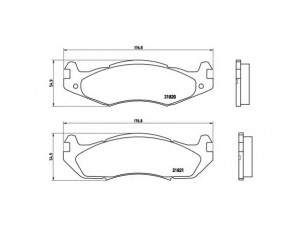 BREMBO P 37 001 stabdžių trinkelių rinkinys, diskinis stabdys 
 Techninės priežiūros dalys -> Papildomas remontas
4638634, 8983502200, 5252613, 5252724