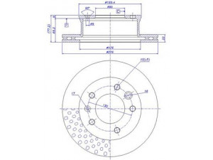 CAR 142.432 stabdžių diskas 
 Stabdžių sistema -> Diskinis stabdys -> Stabdžių diskas
901.421.03.12, 902.421.03.12, 902.421.04.12