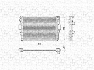 MAGNETI MARELLI 350213169000 radiatorius, variklio aušinimas 
 Aušinimo sistema -> Radiatorius/alyvos aušintuvas -> Radiatorius/dalys
99487905
