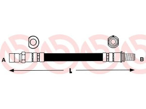 BREMBO T 59 008 stabdžių žarnelė 
 Stabdžių sistema -> Stabdžių žarnelės
562352, 562359, 90425239, 90468320