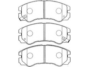 AISIN J1N008 stabdžių trinkelių rinkinys, diskinis stabdys
8-97035-257, 8-97047526, 8-97070079