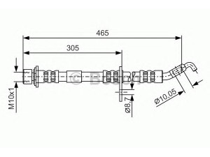 BOSCH 1 987 476 872 stabdžių žarnelė 
 Stabdžių sistema -> Stabdžių žarnelės
9,00492E+12, 90049 22174 000