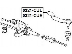 ASVA 0321-CUL skersinės vairo trauklės galas 
 Vairavimas -> Vairo mechanizmo sujungimai
53560-TA0-A01