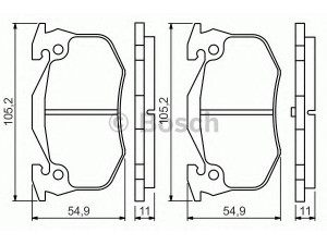 BOSCH 0 986 495 236 stabdžių trinkelių rinkinys, diskinis stabdys 
 Techninės priežiūros dalys -> Papildomas remontas
1722 01, 4250 71, 4251 46, 4251 97