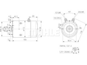 MAHLE ORIGINAL MM 222 elektrovariklis