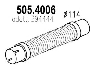 ASSO 505.4006 lanksti žarna, išmetimo sistema
394444