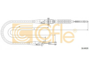 COFLE 18.6020 sankabos trosas 
 Dviratė transporto priemonės -> Kabeliai ir tachometro velenaai -> Sankabos trosas
2371083E41, 2371083E41000, 4707843