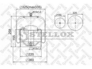 STELLOX 90-47373-SX dėklas, pneumatinė pakaba
9463200321
