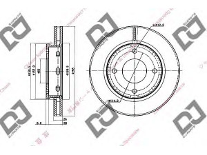 DJ PARTS BD1381 stabdžių diskas 
 Dviratė transporto priemonės -> Stabdžių sistema -> Stabdžių diskai / priedai
4605A068, 4544200001
