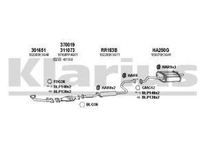 KLARIUS 420137U išmetimo sistema 
 Išmetimo sistema -> Išmetimo sistema, visa