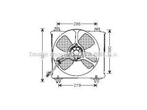 AVA QUALITY COOLING MZ7506 ventiliatorius, radiatoriaus